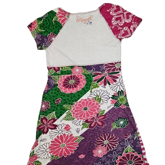 Designual La Vida Es Chula Patchwork Dress Size 13/14 Juniors‎ - Picture 6 of 10